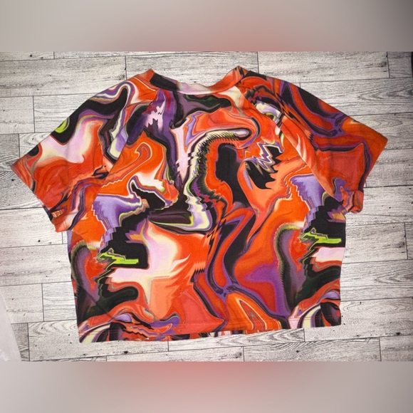 H&M divided women Large multi colored crop top - Picture 5 of 7